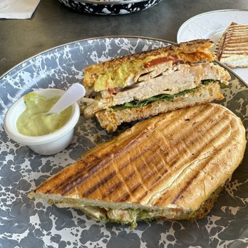 Il Tramezzino - Studio City - 1/2 Firenze 1/2 Grilled Breast of Chicken Panini (split w hubby). The chicken is my FAV!!! ;-p - Italian Near Me - Studio City, California