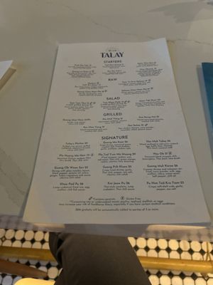 Menu photo 5 TALAY Orlando, FL