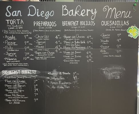 Menu photo 1 San Diego Bakery San Diego, CA