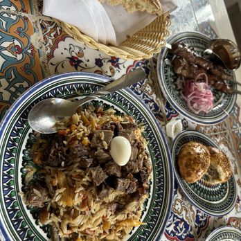 Chayhana Oasis - Rice dish with quail egg - Middle Eastern Near Me - Sunny Isles Beach, Florida Chayhana Oasis - Rice dish with quail egg - Middle Eastern Near Me - Sunny Isles Beach, Florida