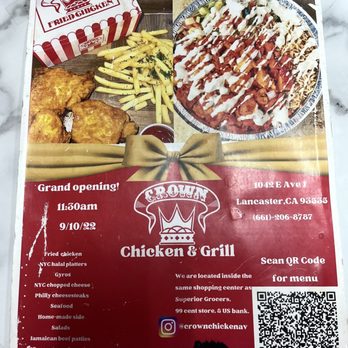 Crown Chicken And Grill - Menu - American Near Me - Lancaster, California Crown Chicken And Grill - Menu - American Near Me - Lancaster, California