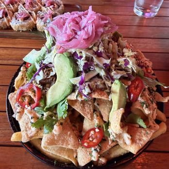 The Crouching Lion - Volcano nachos - Beer Bar Near Me - Kaaawa, Hawaii