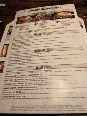 Menu photo 1 LongHorn Steakhouse Alabaster, AL Menu photo 1 LongHorn Steakhouse Alabaster, AL