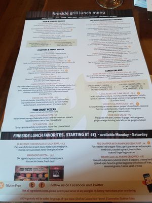 Menu photo 4 Fireside Grill Victoria, BC