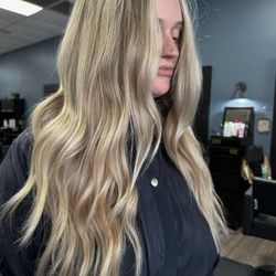 Azure Salon & Spa - 24" extension install and color.