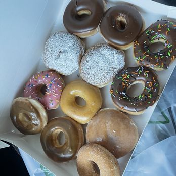 Krispy Kreme - 10/2024 Assortment Dozen - wish I'd just gotten the fresh warm glazed dozen - Donuts Near Me - Mission Viejo, California