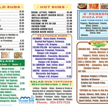 Ocean Deli - Order menu. - Delis Near Me - Deerfield Beach, Florida