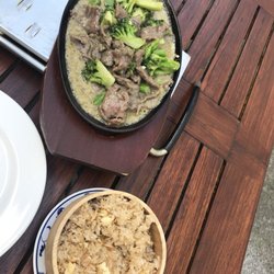 Lucky Chinese - Rindfleisch Grün-Curry mit gebratenen Reis, sehr Fine