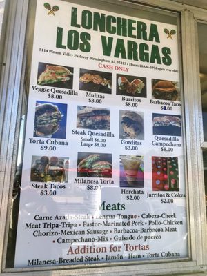 Menu photo 2 Lonchera Los Vargas Birmingham, AL