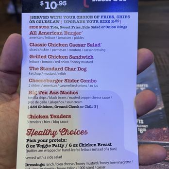 Cold Beers & Cheeseburgers - Lunch menu - Sports Bars Near Me - Euless, Texas
