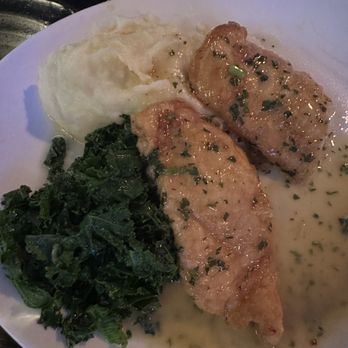 Foxy Johns Bar & Kitchen - Chicken francese with sautéed kale and mashed - Sports Bars Near Me - New York, New York Foxy Johns Bar & Kitchen - Chicken francese with sautéed kale and mashed - Sports Bars Near Me - New York, New York