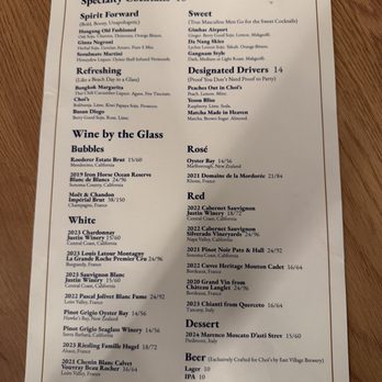 Choi's - Menu 2/21/2026 - Wine Bars Near Me - San Diego, California