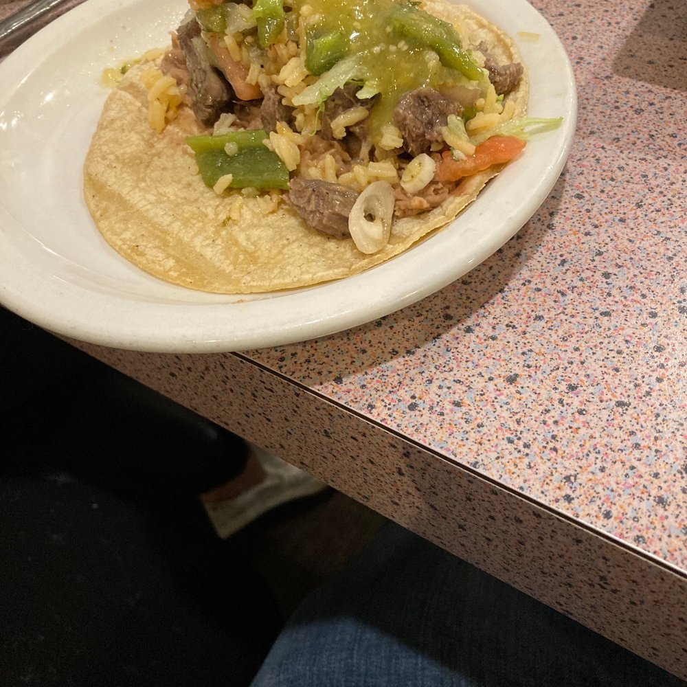 Mayfair Restaurant - Taco made from carne asada meal. - Breakfast & Brunch Near Me - Chicago, Illinois Mayfair Restaurant - Taco made from carne asada meal. - Breakfast & Brunch Near Me - Chicago, Illinois