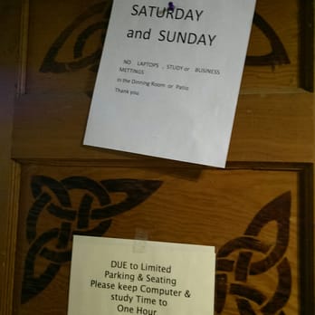 Victor's Celtic Coffee - Unfriendly signs up everywhere - Coffee & Tea Near Me - Redmond, Washington