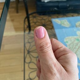 Chipped nail from gel manicure