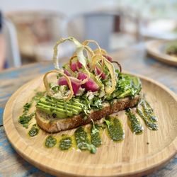 Organic Tree Juice Bar - Avo toast is a work of art
