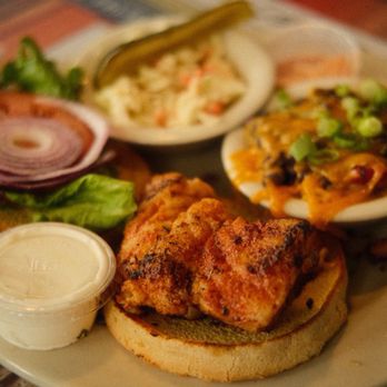 The Thirsty Marlin - Blackened Grouper Sandwich - New American Near Me - Palm Harbor, Florida The Thirsty Marlin - Blackened Grouper Sandwich - New American Near Me - Palm Harbor, Florida
