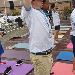 Faith Day Habilitation - Doing Yoga