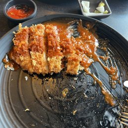 Red sauce pork katsu