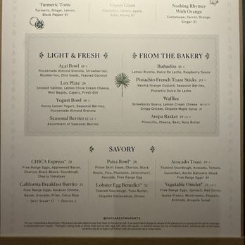 CHICA - Menu - Latin American Near Me - Las Vegas, Nevada