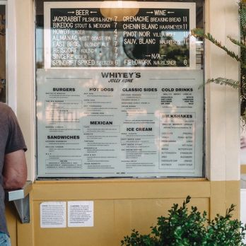 Whitey's Jolly Kone - Menu - Burgers Near Me - West Sacramento, California