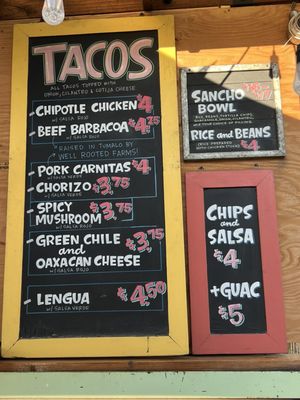 Menu photo 1 El Sancho Taco Shack At Crux Bend, OR Menu photo 1 El Sancho Taco Shack At Crux Bend, OR