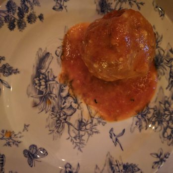 Nonnina - Meatballs! On cute plate with the rabbit - Italian Near Me - Chicago, Illinois