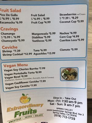 Menu photo 1 Extraordinary Fruits Spring Valley, CA Menu photo 1 Extraordinary Fruits Spring Valley, CA