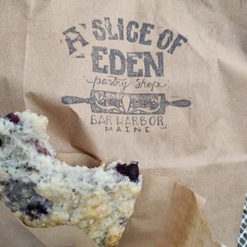 A Slice of Eden - Blueberry scone - Bakeries Near Me - Bar Harbor, Maine