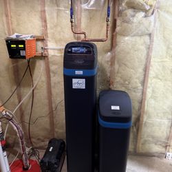 Angel Water - PurAsoft Whole house water system Install in Long Grove, IL.
