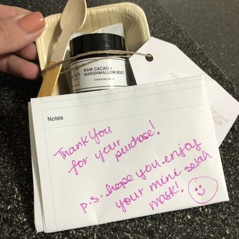 Selah Skin Studio - I placed an order online and received this! So thoughtful and sweet! I love hand written notes! - Skin Care Near Me - Miami Lakes, Florida Selah Skin Studio - I placed an order online and received this! So thoughtful and sweet! I love hand written notes! - Skin Care Near Me - Miami Lakes, Florida