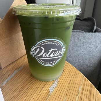 Detour Doughnuts And Coffee - Matcha Lemonade - Donuts Near Me - Frisco, Texas