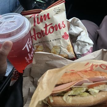 Tim Hortons - Kettle Chips, Ham and Swiss, Strawberry Watermelon Refresher - Donuts Near Me - Staten Island, New York Tim Hortons - Kettle Chips, Ham and Swiss, Strawberry Watermelon Refresher - Donuts Near Me - Staten Island, New York