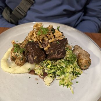 Flea Street - Marin Sun Farms Braised Grass - Fed Short Ribs - New American Near Me - Menlo Park, California