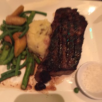 Seasons 52 - Strip steak 2.5, over cooked inside and burnt outside, not medium at all :( - New American Near Me - Raleigh, North Carolina Seasons 52 - Strip steak 2.5, over cooked inside and burnt outside, not medium at all :( - New American Near Me - Raleigh, North Carolina