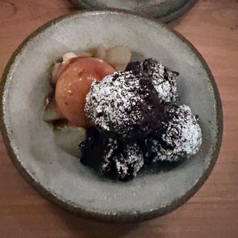 The Progress - Cocoa candy cap donuts - New American Near Me - San Francisco, California The Progress - Cocoa candy cap donuts - New American Near Me - San Francisco, California