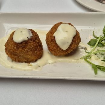 Seasons In the Park - Arancini appy. The sauce tastes like bottled Ceasar dressing and overwhelmed the dish. - Seafood Near Me - Vancouver, British Columbia Seasons In the Park - Arancini appy. The sauce tastes like bottled Ceasar dressing and overwhelmed the dish. - Seafood Near Me - Vancouver, British Columbia