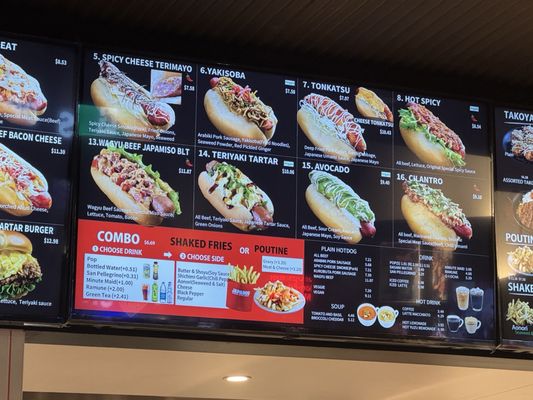 Menu photo 2 Japadog Toronto, ON