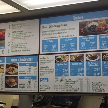 Pollo Tropical - Menu shot - Fast Food Near Me - Sanford, Florida