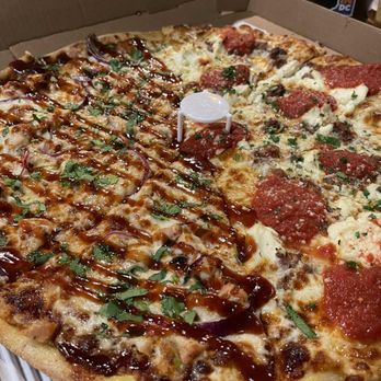 Sgt. Pepperoni's Pizza Store - 1/2 BBQ Chicken 1/2 Meatball Ricotta - Pizza Near Me - Irvine, California