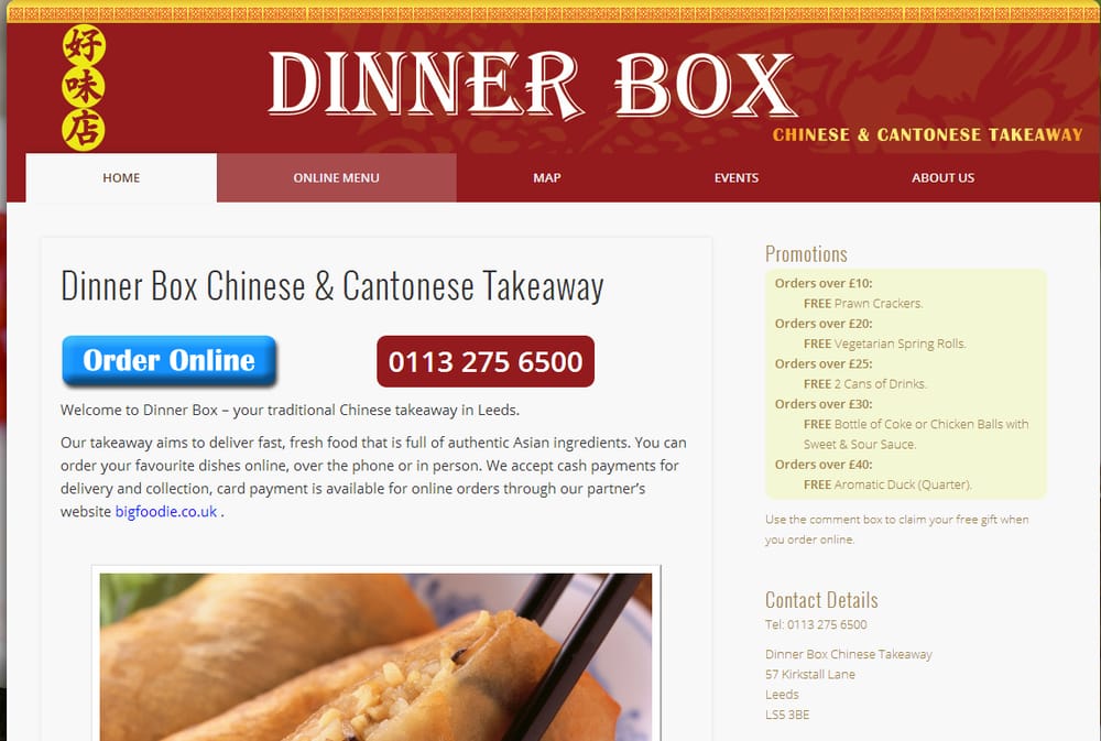 DINNER BOX Updated September 2024 57 Kirkstall Lane, Leeds, West