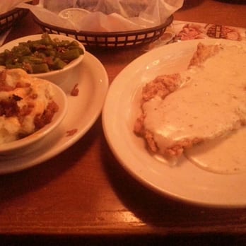 Texas Roadhouse - Chicken Fried Chicken, green beans, & loaded mashed potatoes - Steakhouses Near Me - Katy, Texas Texas Roadhouse - Chicken Fried Chicken, green beans, & loaded mashed potatoes - Steakhouses Near Me - Katy, Texas