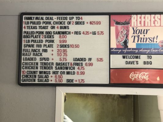 Menu photo 2 Dave's Spiced Right BBQ Georgetown, TN Menu photo 2 Dave's Spiced Right BBQ Georgetown, TN
