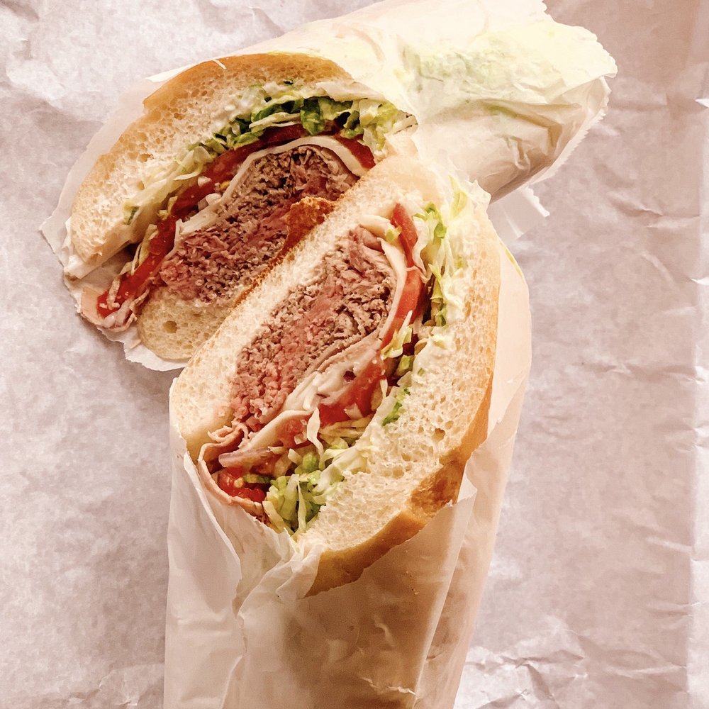 Roast beef, provolone, house horseradish mayo Roast beef, provolone, house horseradish mayo