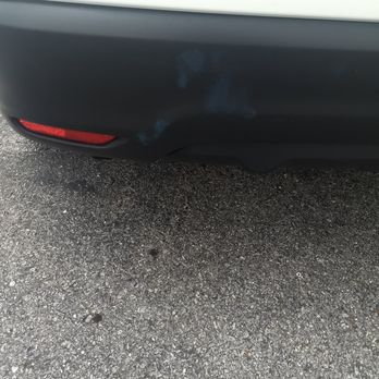 Alamo Rent A Car - Blue paint of some sort on the bumper on several places on car. - Car Rental Near Me - Eglin Afb, Florida Alamo Rent A Car - Blue paint of some sort on the bumper on several places on car. - Car Rental Near Me - Eglin Afb, Florida