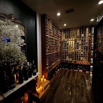 Patton's Steakhouse - Wine cellar entry from Savoir - Steakhouses Near Me - Houston, Texas