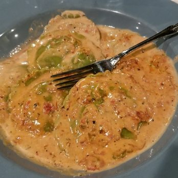 Bagheri's Restaurants - Spinach ravioli in dama bianca sauce - Italian Near Me - Denton, Texas
