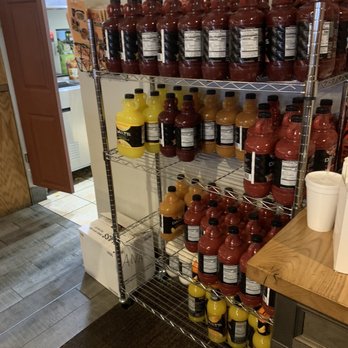 Tacos And Tequila - Look at all the mixes! Should probably be behind the bar or in the back. - Mexican Near Me - Ashland, Ohio Tacos And Tequila - Look at all the mixes! Should probably be behind the bar or in the back. - Mexican Near Me - Ashland, Ohio