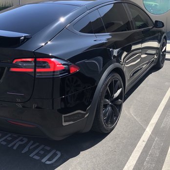 WannabeRacer Wraps - Tesla Model X chrome delete - Vehicle Wraps Near Me
