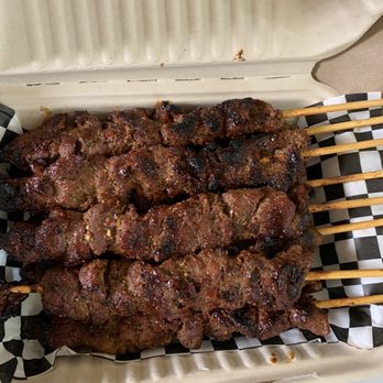 Aria Cafe - Beef skewers very tender and delicious - Caterers Near Me